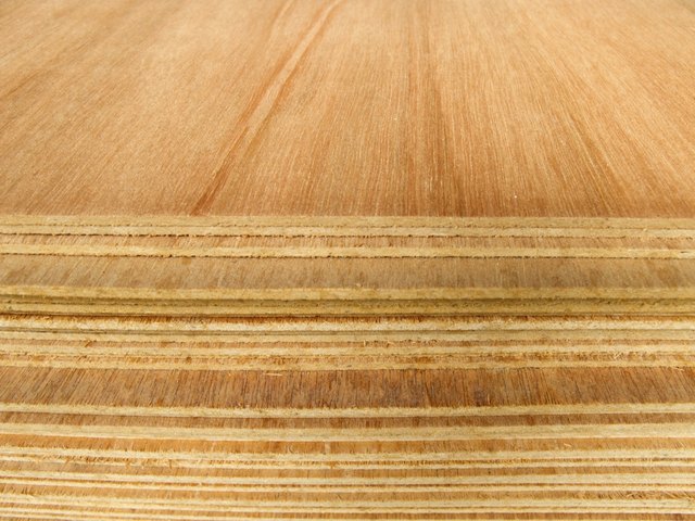 Pile of plywood sheets