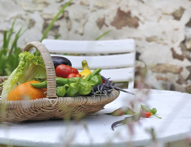 garden vegetables basket