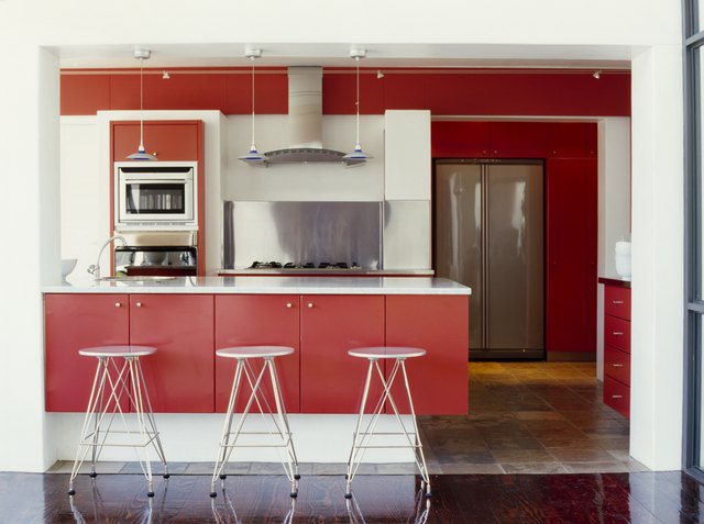 interiors of a kitchen