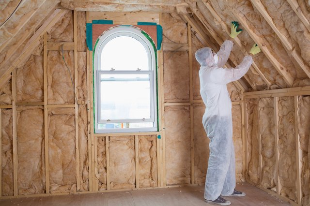 Man working in protective suit