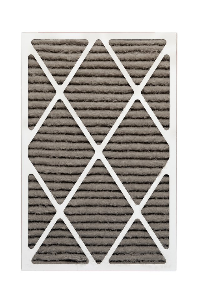 Furnace or HVAC Filter Clogged With Dust and Allergens