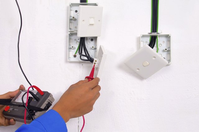 electrician are making the testing