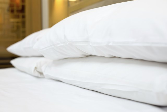 pillows in vacuum bags