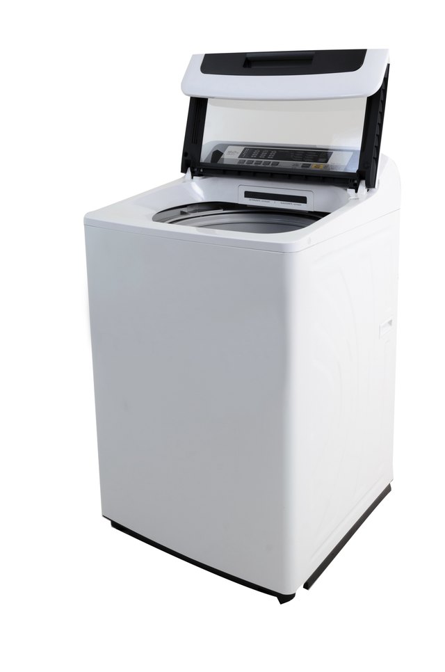 Isolated Automatic Washing Machine with WHite Background