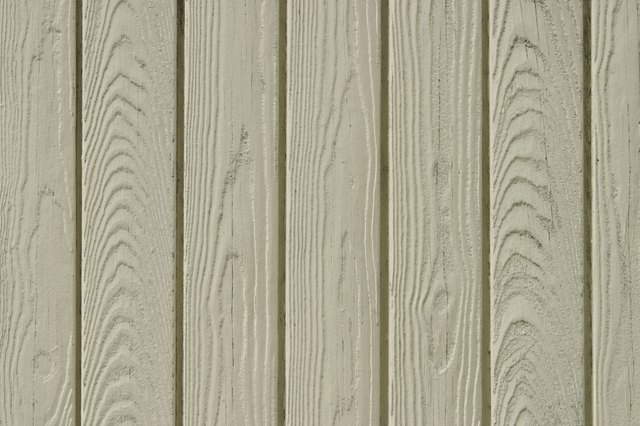 Painted wood paneling