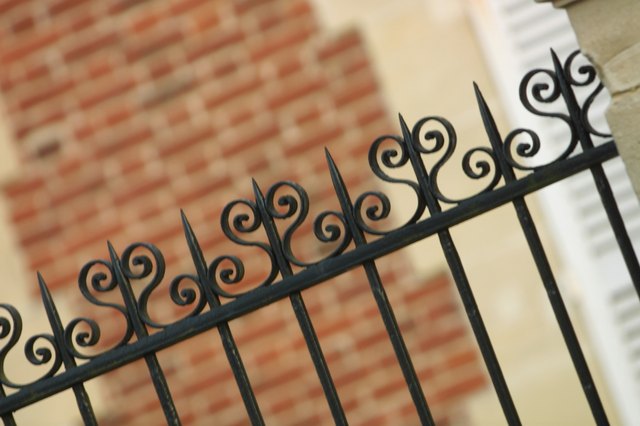 Wrought iron fence