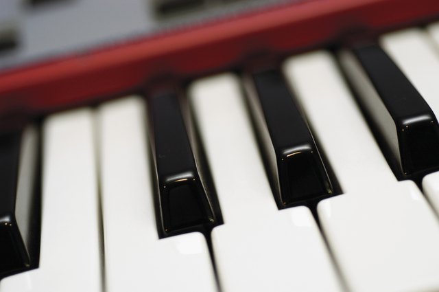 Close-up of electric keyboard
