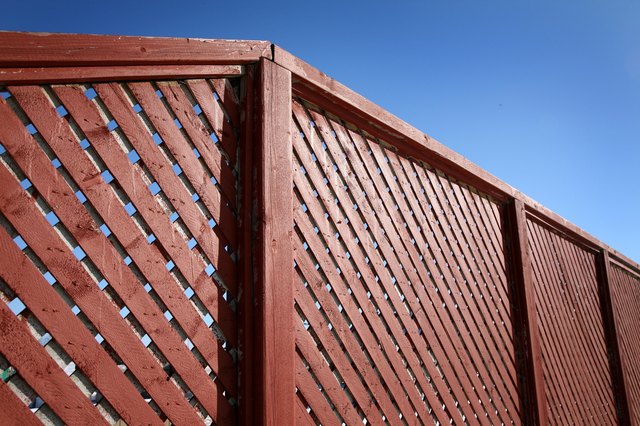 Wooden fence