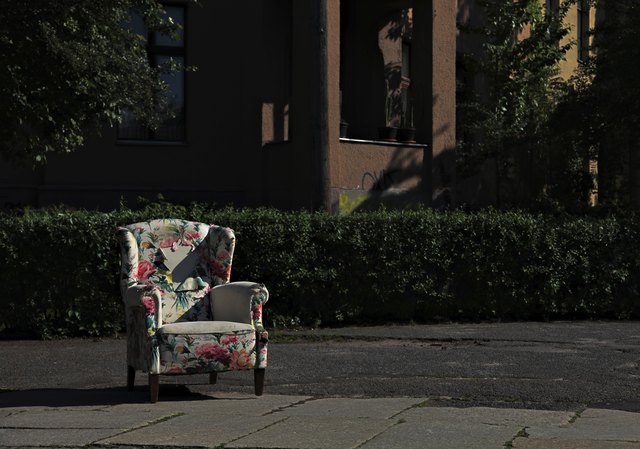 discarded sofa-2- on the street