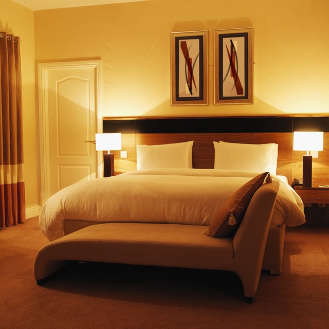 Front view of bedroom