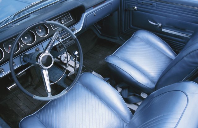 Interior of old car