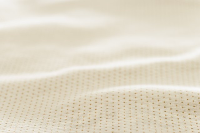 Close-up of a cotton polka dot sheet