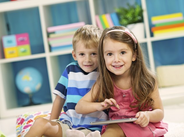 Children Using Tablet