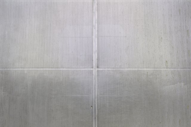 Silver metallic wall