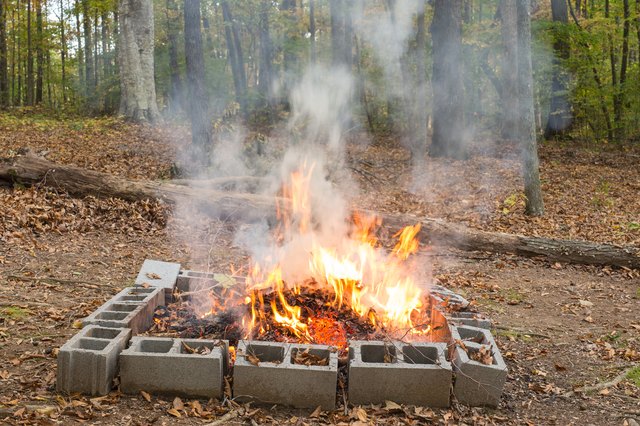 How To Burn Yard Waste Hunker, How To Build A Fire Pit For Burning Trash