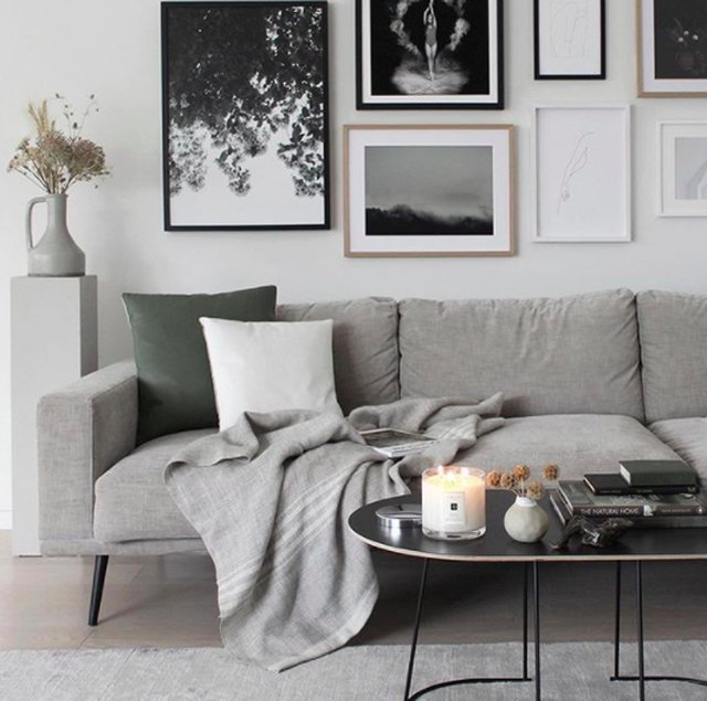 Gray Monochrome Makes a Cozy Living Room | Hunker