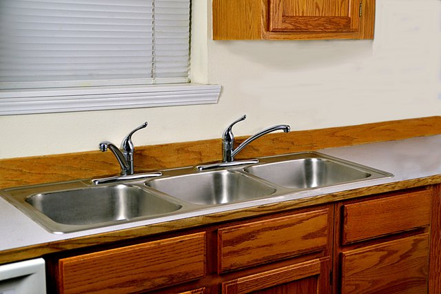 three bay kitchen sink