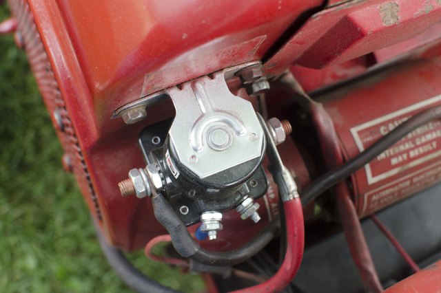 How to Check the Solenoid on a Riding Lawn Mower | Hunker power steering pump wire harness 