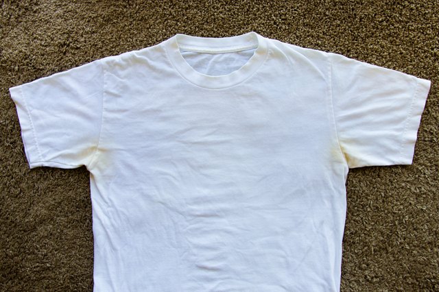 How to Take Yellow Deodorant Stains Off White Shirts | Hunker