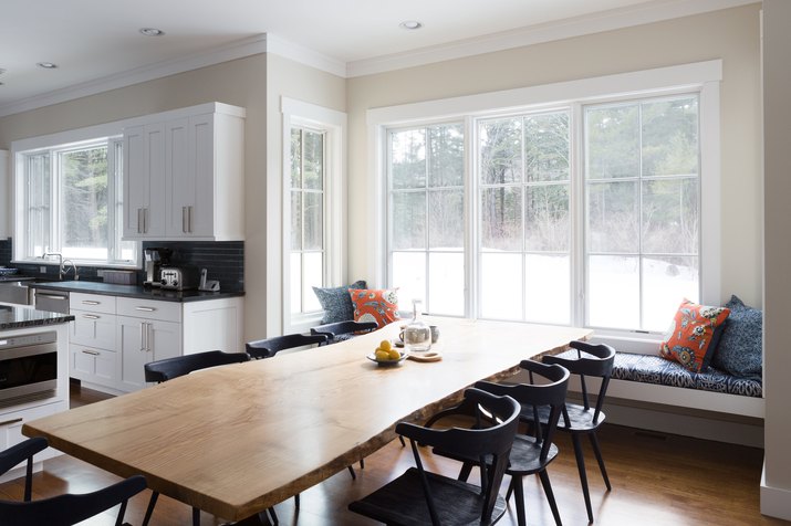 The dining area