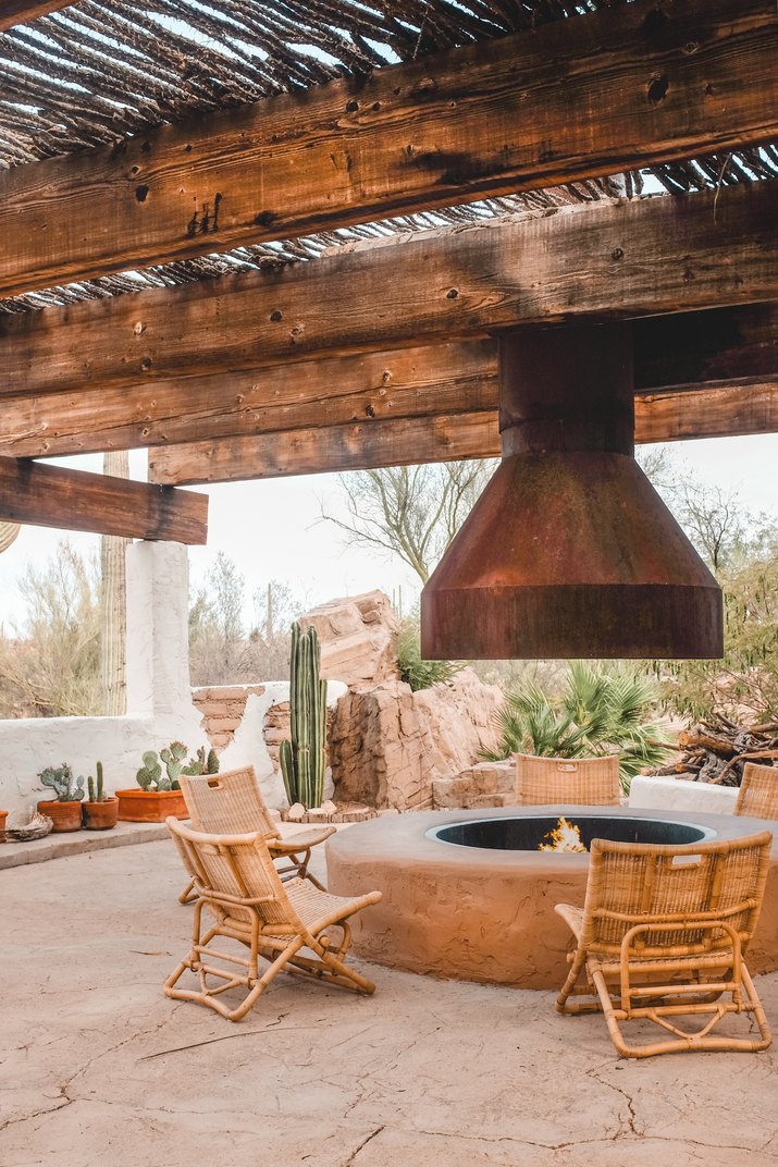 Posada by Joshua Tree House outdoor fire pit