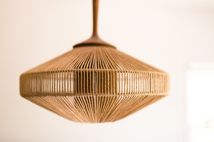 Woven light fixture