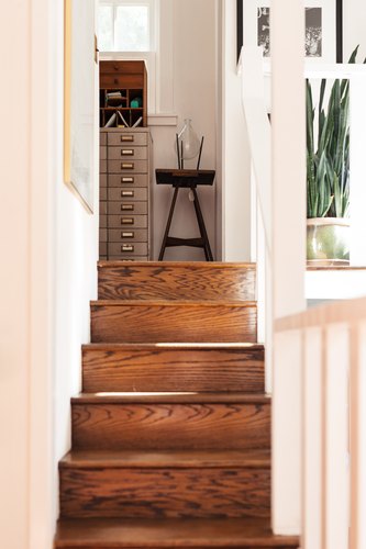 Shot of steps to home office